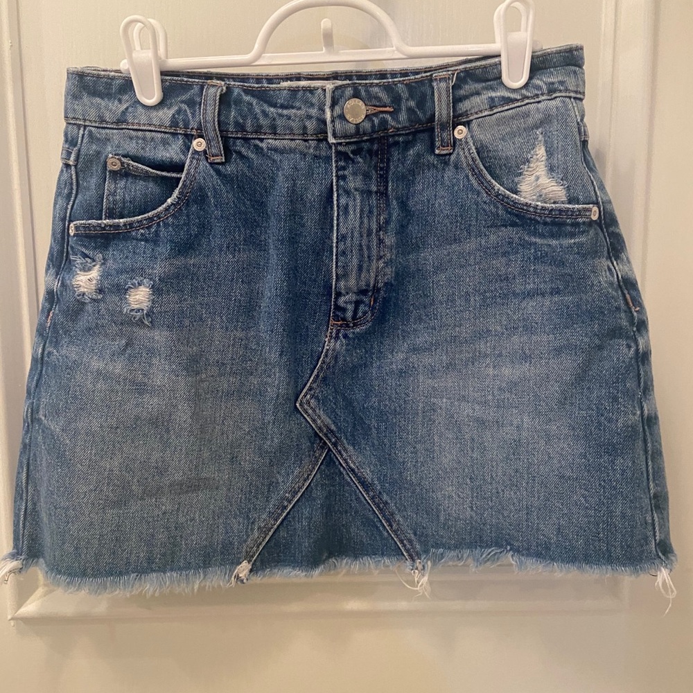 Rollas denim skirt